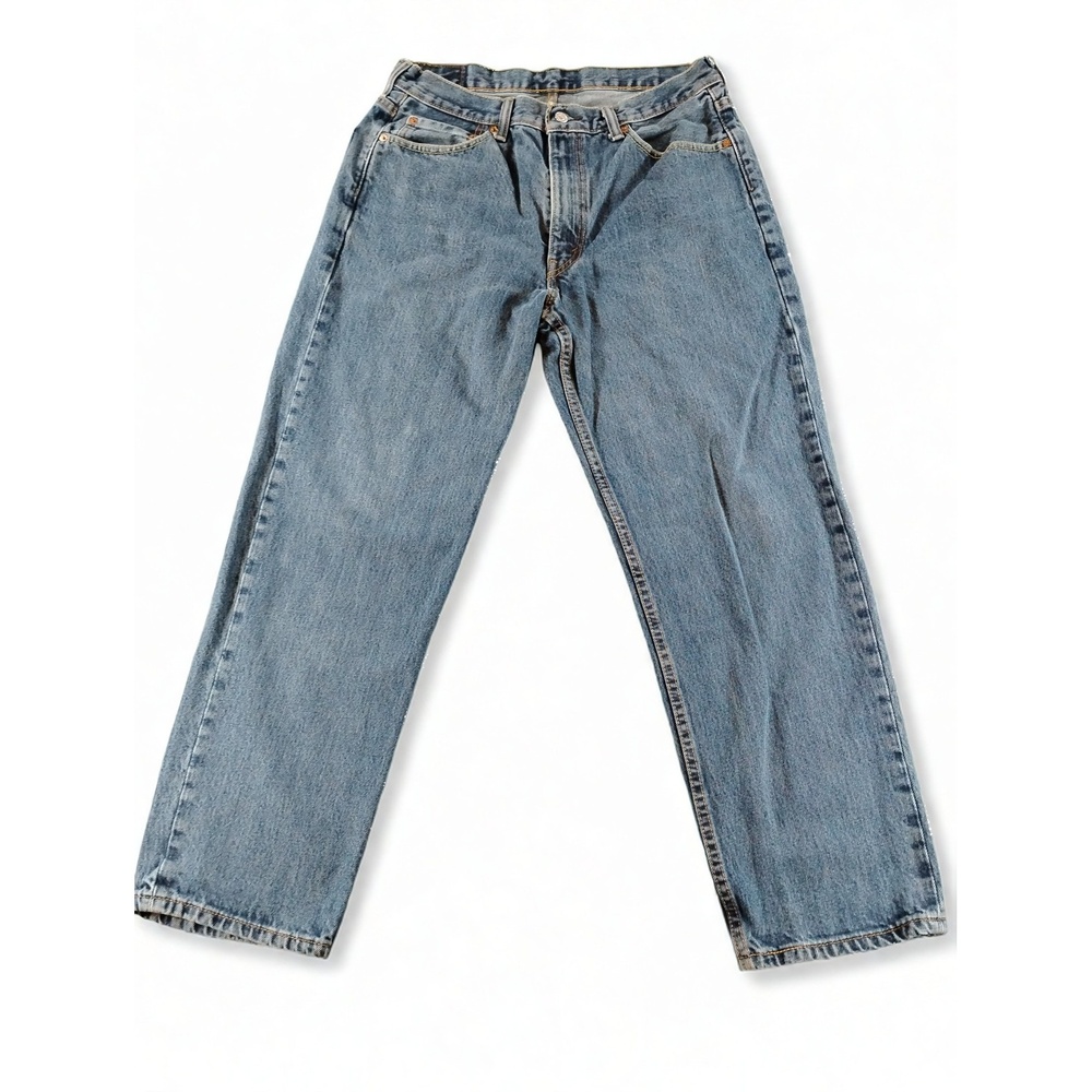 Levis 550 Relaxed Fit Jeans Men 34x30 Straight Leg Medium Wash Grunge Normcore